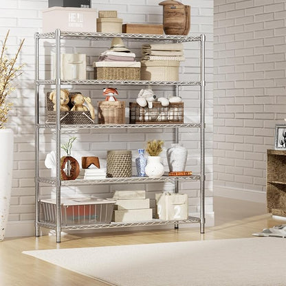 Storage Shelves Heavy Duty, 5-Tier Adjustable Metal Industrial Utility Shelf - Image 8