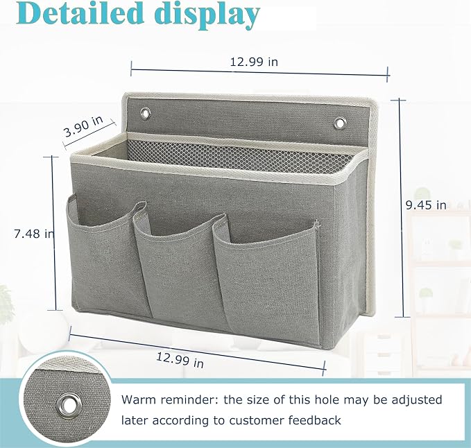 2-Pack Wall Hanging Organizer Bag/Hanging Baskets - Image 2