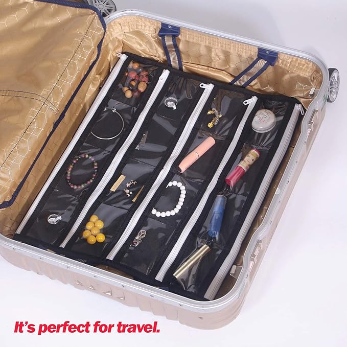 DIOMMELL Hanging Jewelry Organizer 47 Pockets - Image 7