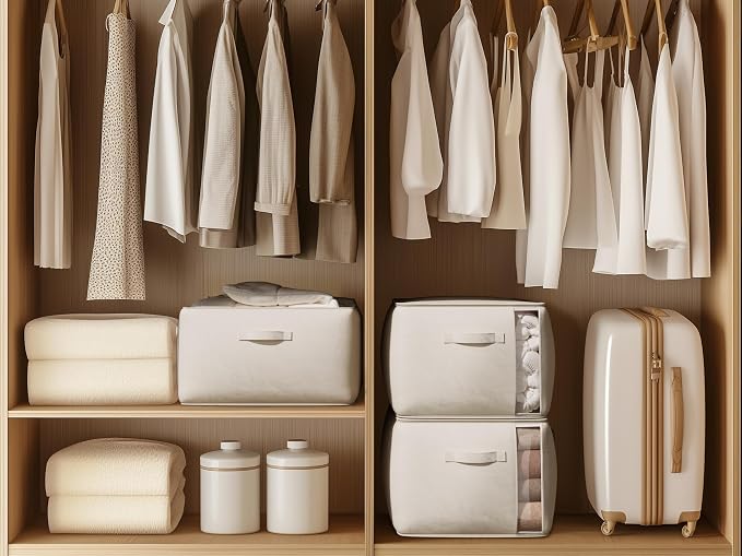 Large Canvas Clothes Storage Bags - Image 8
