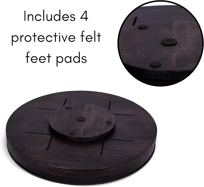 BIRDROCK HOME Wooden Lazy Susan Turntable - Image 6