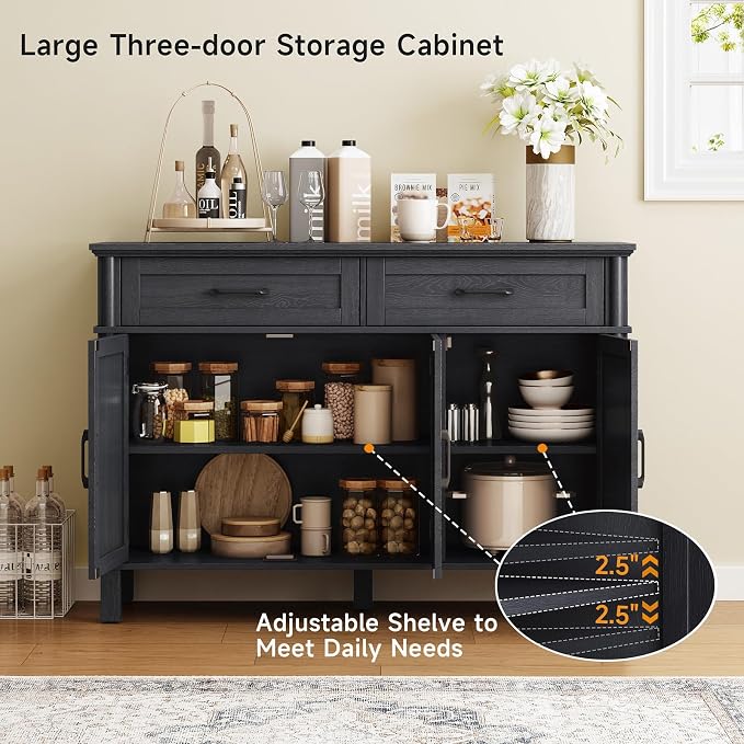 ONBRILL 48 Inches Buffet Cabinet - Image 5