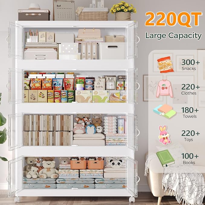 1100QT Extra Large Stackable Storage Bins - Image 5
