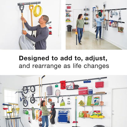 Rubbermaid FastTrack Ladder Hook Garage Wall/Ladder Hanger Wall Mount and Heavy - Image 6