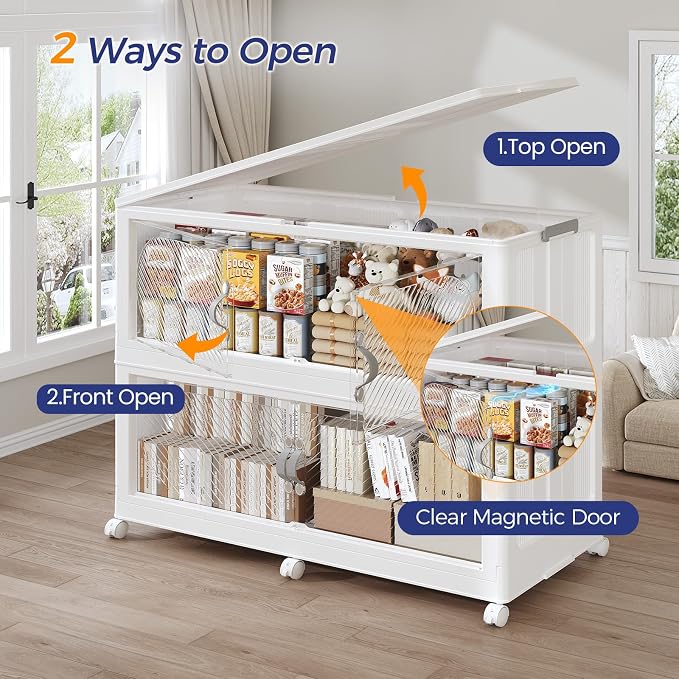 720QT Extra Large Stackable Storage Bins - Image 4