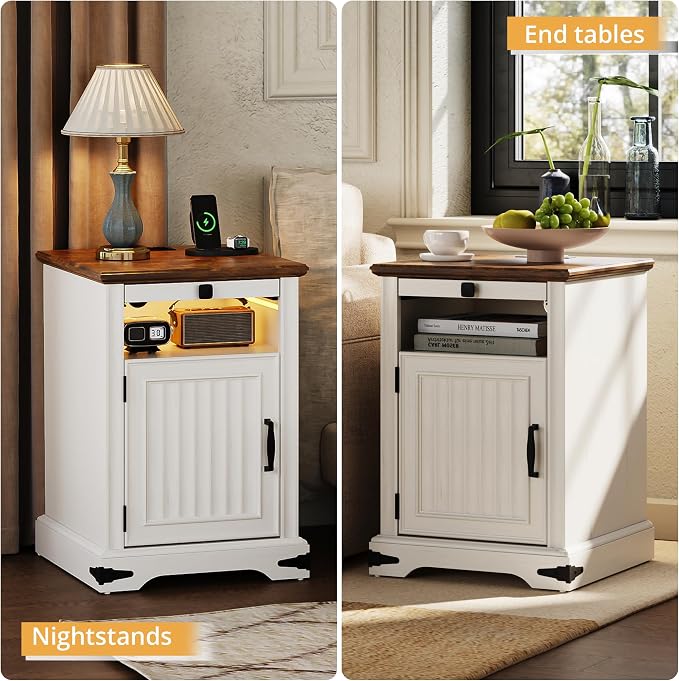 IRONCK Farmhouse Nightstand - Image 10