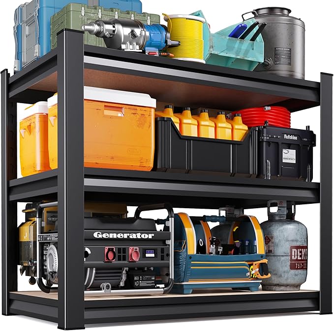 AOAORRG 35" H Garage Shelving Heavy Duty Storage Shelves, Metal Adjustable by AOAORGG