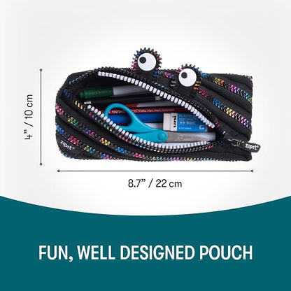 ZIPIT Monster Pencil Case for Kids, Cute Zipper Pouch for Boys Girls and Teens - Image 2