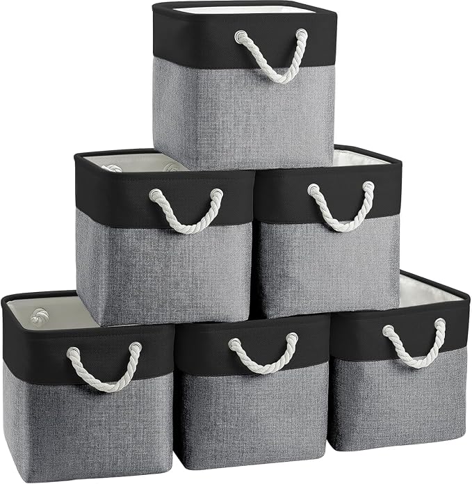 Fabric Storage Cubes, 11 inch cube storage bin - Image 3