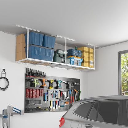 FLEXIMOUNTS 2x8 Overhead Garage Storage Rack, Adjustable Storage Organization - Image 4