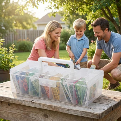 ULTECHNOVO Seed Organizer Box Seed Packet Storage Box - Image 8