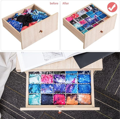 45 Pack Drawer Dividers, Plastic Adjustable Drawer Storage Organizer - Image 4