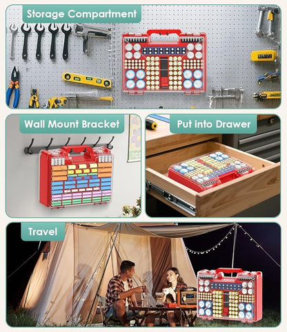 Battery Organizer Storage Holder Box Case - Image 3