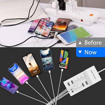 USB Charger Station Block with Rapid Charging Auto Detect Technology Safety - Image 6