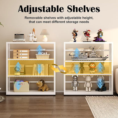 3 Tier Bookcase, Industrial Bookshelf, Home Office Bookcase Shelf Storage - Image 5
