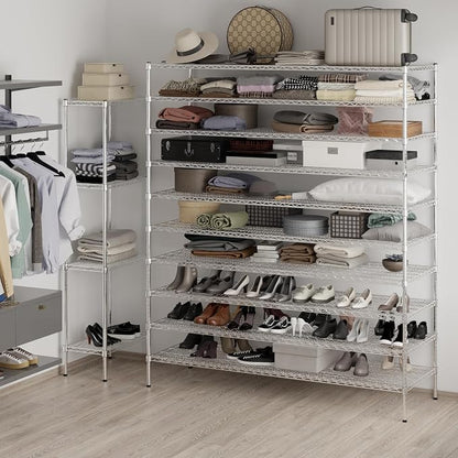 24" Deep x 72" Wide x 86" Height Wire Shelving Kit | 10-Tier | NSF Commercial - Image 5