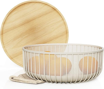 Metal Wire Mesh Fruit Baskets by Libken