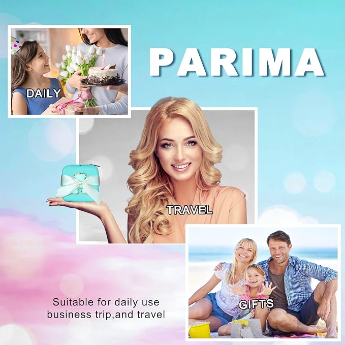Parima Initial Jewelry Box for Women Girls, Jewelry Travel Case | Chenille - Image 7