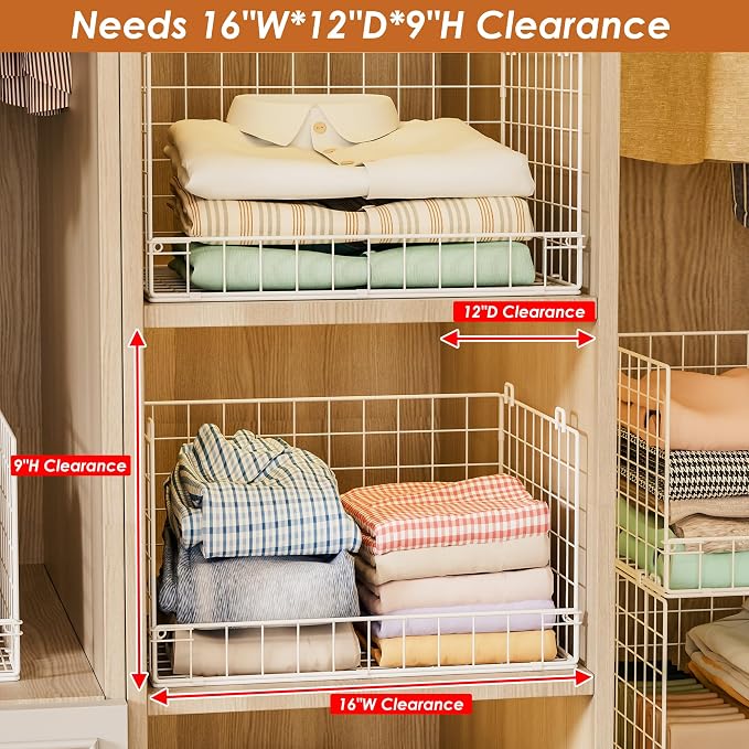 Yociyoga 8-Tier Stackable Closet Organizers and Storage Shelves, Foldable - Image 3