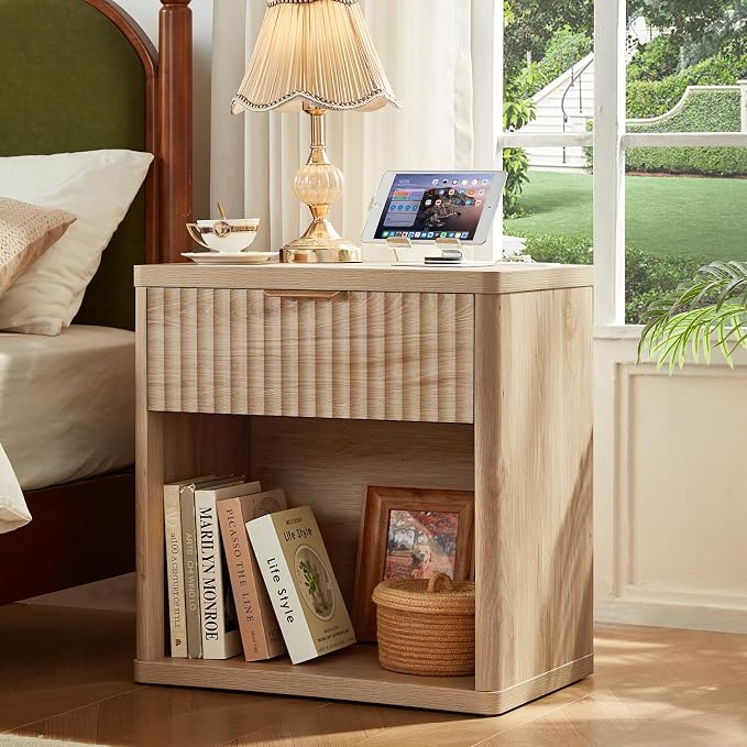LEYAOYAO Fluted Nightstand - Image 4