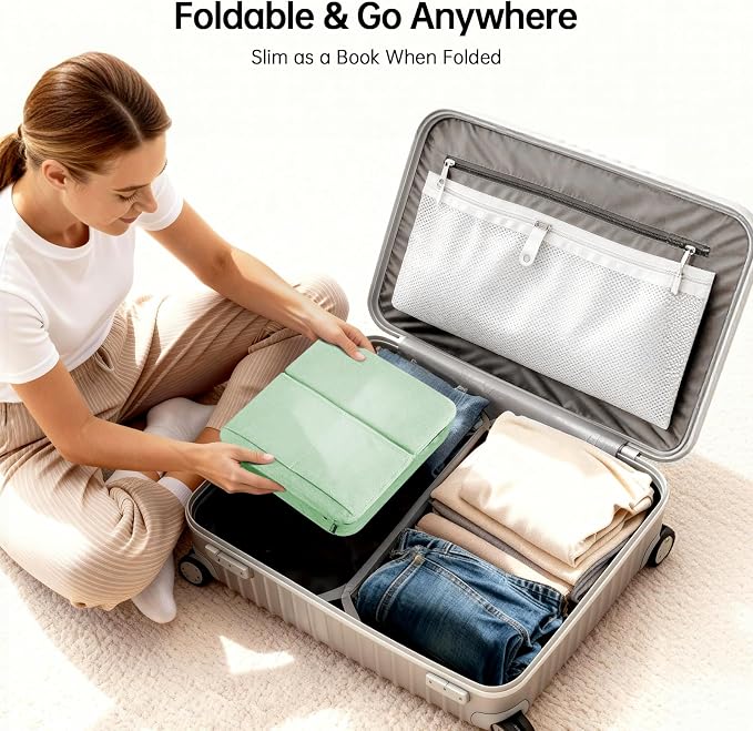 Tablet Pillow Stand with Storage, Foldable iPad Holder - Image 6
