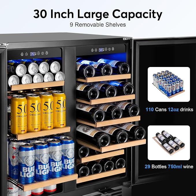 30" Wine and Beverage Refrigerator - Image 7
