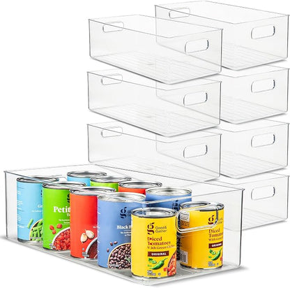 primebox Plastic Food Storage 8 Pack Clear Container Bin by primebox
