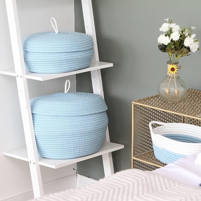 Sea Team Round Cotton Rope Storage Basket - Image 3