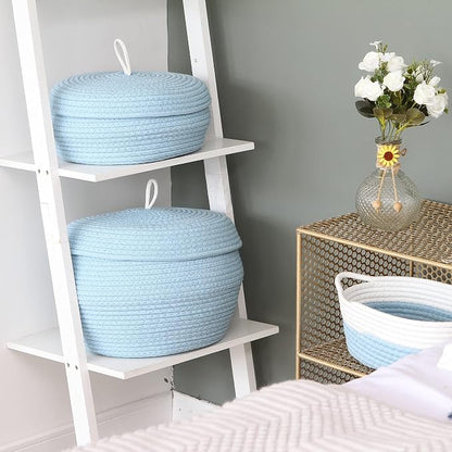Sea Team Round Cotton Rope Storage Basket - Image 3