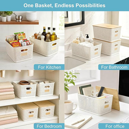 Bagnizer 2 Pack Tall Plastic Storage Bins - Image 5