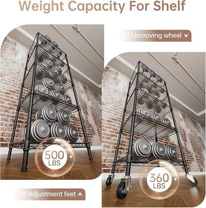SINGAYE Small Wire 5 Adjustable Shelves Pantry Metal Shelf Floor Organizer | - Image 7
