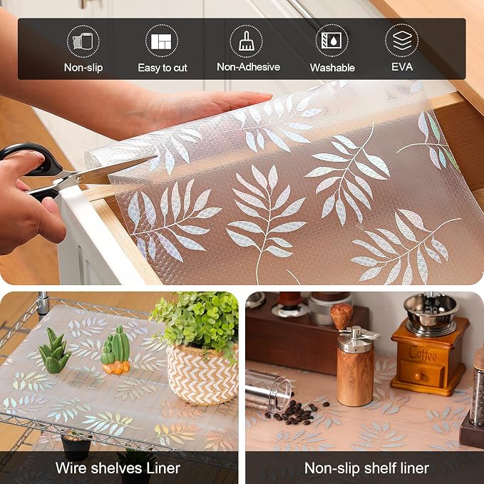 Cooyes Shelf Liner – Premium Non-Adhesive Cabinet & Drawer Liner - Image 4
