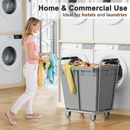 Hoctieon Large Laundry Cart - Image 6