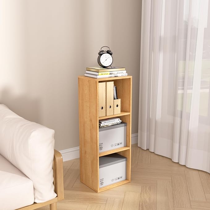 Wooden 3 Cube Storage Organizer, 3 Tier Storage Cubes Storage Display Cubby - Image 7