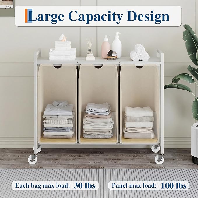 Garvee Rolling Laundry Hamper - Image 7