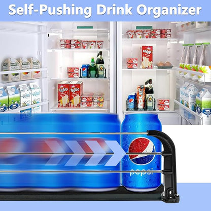 Drink Organizer for Fridge, Soda Can Dispenser for Fridge, Refrigerator Drink - Image 2