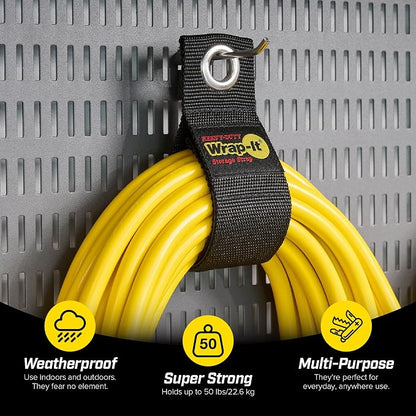 Heavy-Duty Wrap-It Storage Straps, 13-inch - Image 2