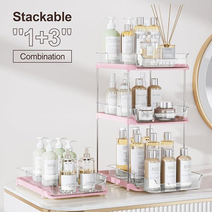 Delamu 2-Tier Multi-Purpose Bathroom Under Sink Organizers and Storage - Image 3