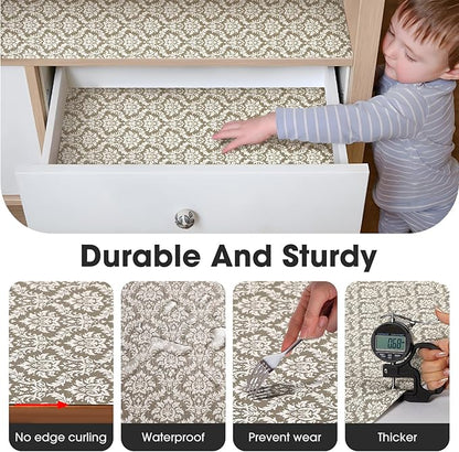Drawer and Shelf Liner, Non-Slip Kitchen Cabinet Liners Non-Adhesive Thick - Image 6