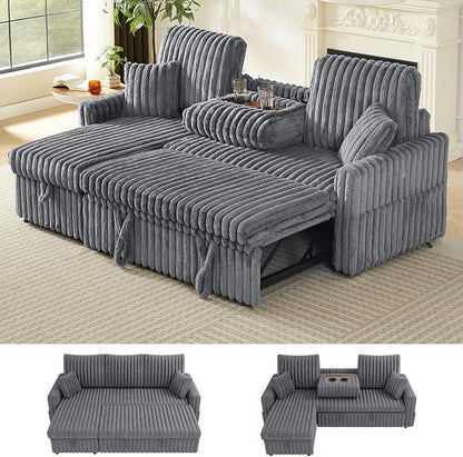 KCGKCG Sleeper Sofa Bed, 81” Pull Out Couch Bed by KCGKCG