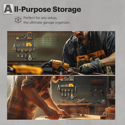 Spampur Power Tool Organizer, 3 Layers 4 Drill Holder Wall Mount | Garage - Image 5