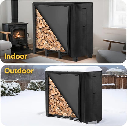 Amagabeli 4ft Firewood Log Rack - Image 7