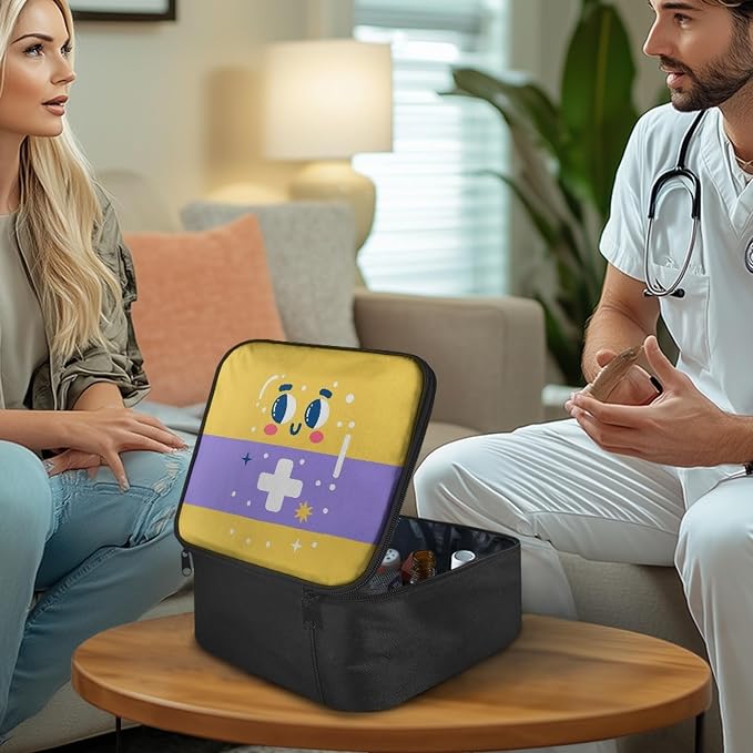 Family Medicine Storage Bag Pill Bottle Organizer - Image 2