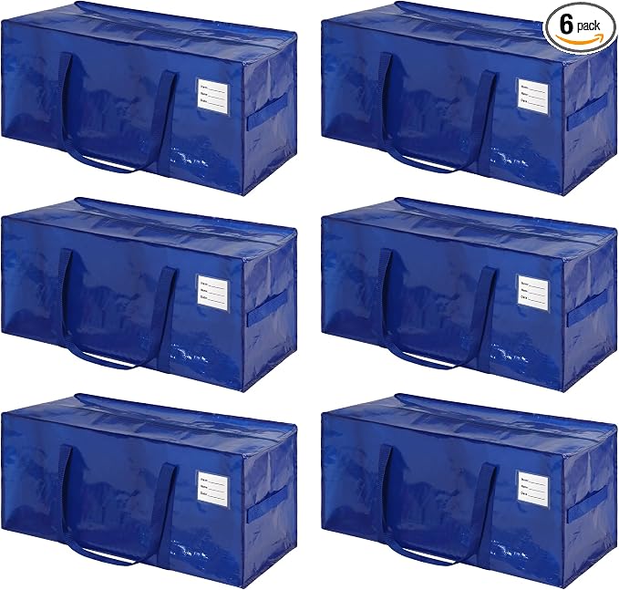 6 Pack Heavy Duty Extra Large Moving Bags by JCBZAMZ