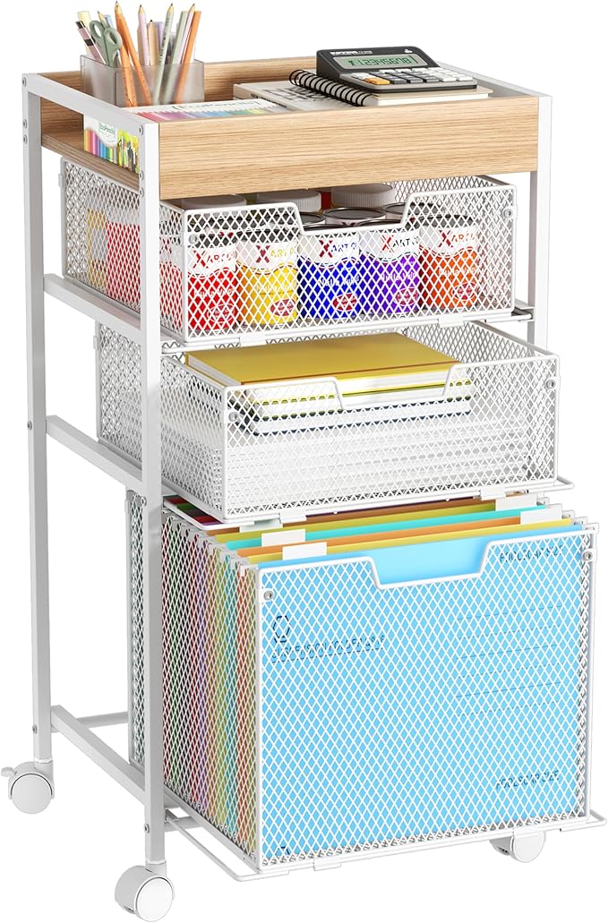 SWTYMIKI Rolling File Cart by SwtyMiki-TidyHomeSweetLife