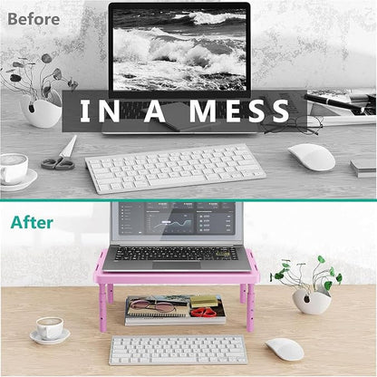 WALI Computer Monitor Stand for Desk, Adjustable Laptop Riser, Desk Monitor - Image 7