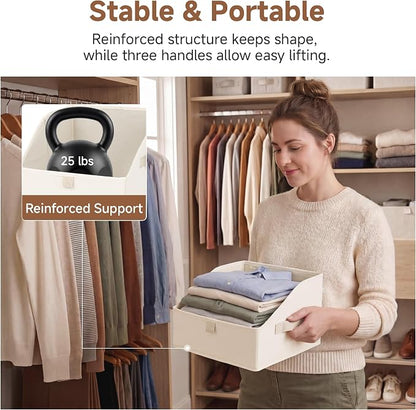 StorageWorks Closet Storage Bins Trapezoid, Cube Storage, Fabric Clothes Bin - Image 4