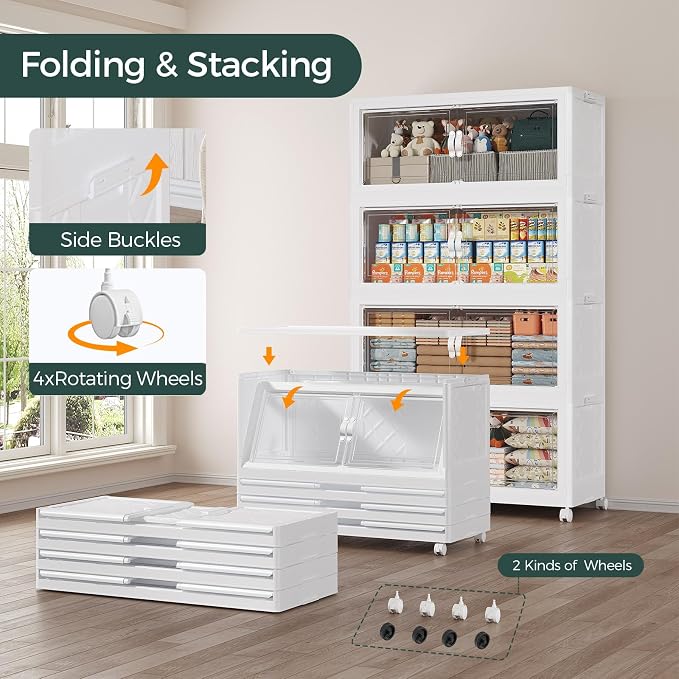 600QT Extra Large Stackable Storage Bins - Image 4