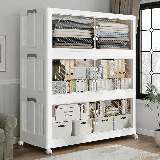 180QT Extra Large Stackable Storage Bins by Fangtueh
