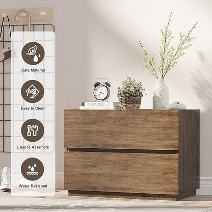 woodtalks Stackable 2 Drawer Dresser, Storage Cabinet - Image 7